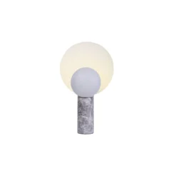 DFTP by Nordlux Bordslampa Caché Marmor och Metall Grå | Passande för 1x GU10