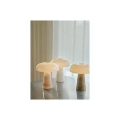 DFTP by Nordlux Bordslampa Glossy Marmor och Glas Beige | 220mm - Passande för 1x E14