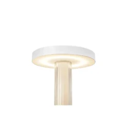 DFTP by Nordlux Bordslampa Trezzi Metall och Glas Vit 5W 225lm - 930 Varm Vit | Bästa Färgåtergivning - 3-Stegs Dimbar