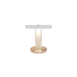 DFTP by Nordlux Bordslampa Trezzi Metall och Glas Vit 5W 225lm - 930 Varm Vit | Bästa Färgåtergivning - 3-Stegs Dimbar