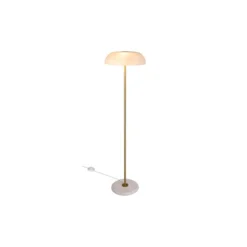 DFTP by Nordlux Glossy Golvlampa Glas och Marmor Vit | Passande för 3x E14