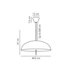 DFTP by Nordlux LED Pendellampa Versale Metall Svart | Passande för E27