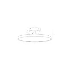 DFTP by Nordlux LED Pendellampa Kaito Metall Vit 15W 1500lm - 830 Varm Vit | Dimbar