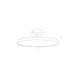 DFTP by Nordlux LED Pendellampa Kaito Metall Svart 24W 1840lm - 830 Varm Vit | Dimbar
