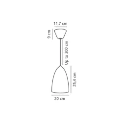 DFTP by Nordlux Nexus 2 Pendellampa Metall Grå | Passande för E27