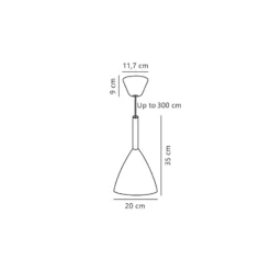 DFTP by Nordlux Pure 20 Pendellampa Metall och Trä Svart | Passande för E27