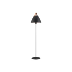 DFTP by Nordlux Strap Golvlampa Metall och Leather Svart | Passande för E27