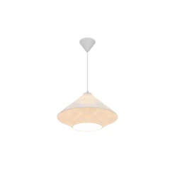 D'Lite Pendellampa Groede Papper Vit | Passande För 1x E27
