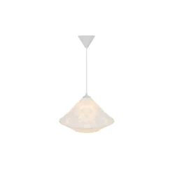 D'Lite Pendellampa Groede Papper Vit | Passande För 1x E27