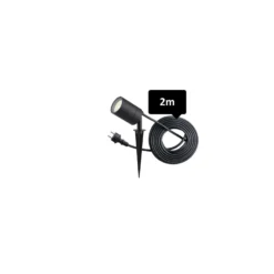 D'Lite Spik Ljus Fuse Strömkabel Svart | IP65 - Passande för 1x GU10 | incl. cable 2 Meter