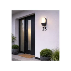 D'Lite Vägglampa Atos ABS Svart | IP54 - Passande för 1x E27