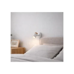 D'Lite Vägglampa Beitem Matt Vit FSC Trä | Passande För 1x GU10
