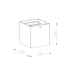 D'Lite Vägglampa Elingen Aluminium Svart Up & Down 4.9W 480lm - 830 Varm Vit | IP65 - Ljussensor