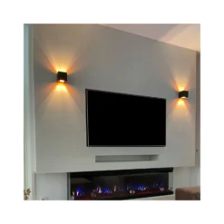 D'Lite Vägglampa Elingen Aluminium Svart Up & Down 2.9W 170lm - 830 Varm Vit | IP65 - Batteridriven - Ljussensor
