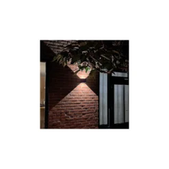D'Lite Vägglampa Elingen Aluminium Svart Up & Down 2.9W 170lm - 830 Varm Vit | IP65 - Batteridriven - Ljussensor