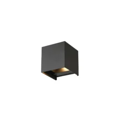 D'Lite Vägglampa Elingen Svart Up & Down 4.9W 480lm - 830 Varm Vit | IP65