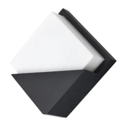 D'Lite Vägglampa Elios ABS Svart | IP54 - Passande för 1x E27
