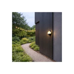 D'Lite Vägglampa Elios ABS Svart | IP54 - Passande för 1x E27