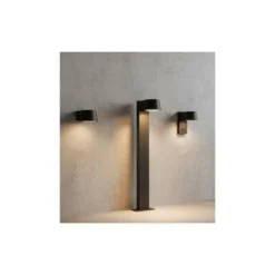 D'Lite Vägglampa Lira Svart 7W 600lm 830 Varm Vit | IP54 - Rörelsesensor