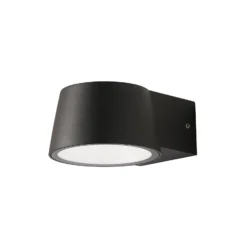 D'Lite Vägglampa Lira Svart 7W 600lm 830 Varm Vit | IP54