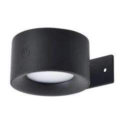 D'Lite Vägglampa Lucia Svart 1.5W - 830 Varm Vit | IP54 - Solar Batteri - Ljussensor