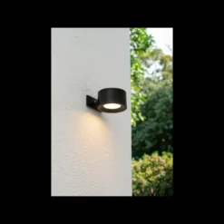 D'Lite Vägglampa Lucia Svart 1.5W - 830 Varm Vit | IP54 - Solar Batteri - Ljussensor
