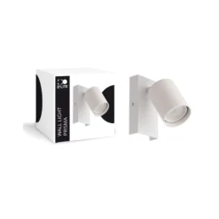 D'Lite Vägglampa Prisma Metall Vit | IP20 - Passande för 1x GU10