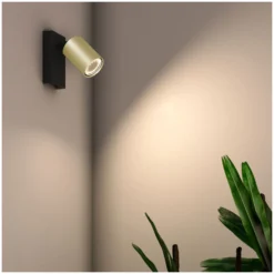 D'Lite Vägglampa Prisma Metall Guld | IP20 - Passande för 1x GU10