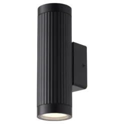D'Lite Vägglampa Velor Svart Up & Down | IP54 - Passande för 2x GU10