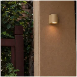 D'Lite Vägglampa Vossem Beige| IP54 - Passande för 1x GU10