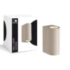 D'Lite Vägglampa Vossem Beige Up & Down | Passande för 2x GU10