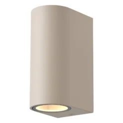 D'Lite Vägglampa Vossem Beige Up & Down | Passande för 2x GU10