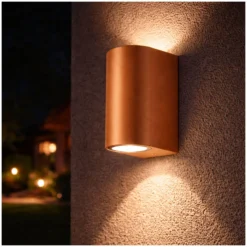 D'Lite Vägglampa Vossem Bronze Up & Down | Passande för 2x GU10