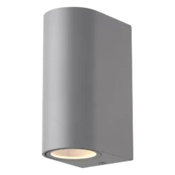 D'Lite Vägglampa Vossem Grå Up & Down | Passande för 2x GU10