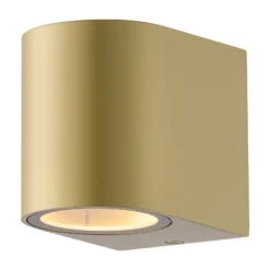 D'Lite Vägglampa Vossem Guld | IP54 - Passande för 1x GU10