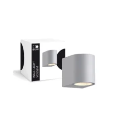 D'Lite Vägglampa Vossem Silver| IP54 - Passande för 1x GU10