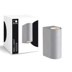 D'Lite Vägglampa Vossem Silver Up & Down | Passande för 2x GU10