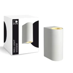 D'Lite Vägglampa Vossem Vit Up & Down | IP56 - Passande För 2x GU10