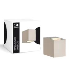 D'Lite Vägglampa Vrebos Beige | Passande för 1x GU10