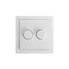 EcoDim Dimmerknapp DUO Busch-Jaeger Future Linear incl. Rotary Lock Platta