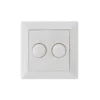 EcoDim Dimmerknapp DUO GIRA/JUNG/Merten incl. Rotary Lock Platta