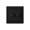 EcoDim Dimmerknapp DUO GIRA/JUNG/Merten incl. Rotary Lock Platta