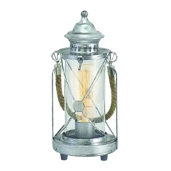 Eglo Bordslampa Bradford Stål Silver | Passande För 1x E27