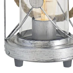 Eglo Bordslampa Bradford Stål Silver | Passande För 1x E27