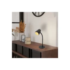Eglo Bordslampa Carlo Stål Svart | Passande för 1x E14
