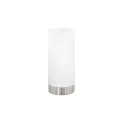 Eglo Bordslampa Damasco 1 Stål Satin Nickel | IP20 - Passande för 1x E27