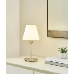 Eglo Bordslampa Damasco 1 Stål Vit | Passande För 1x E14