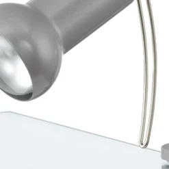 Eglo Bordslampa Fabio Stål Silver | Passande För 1x E14