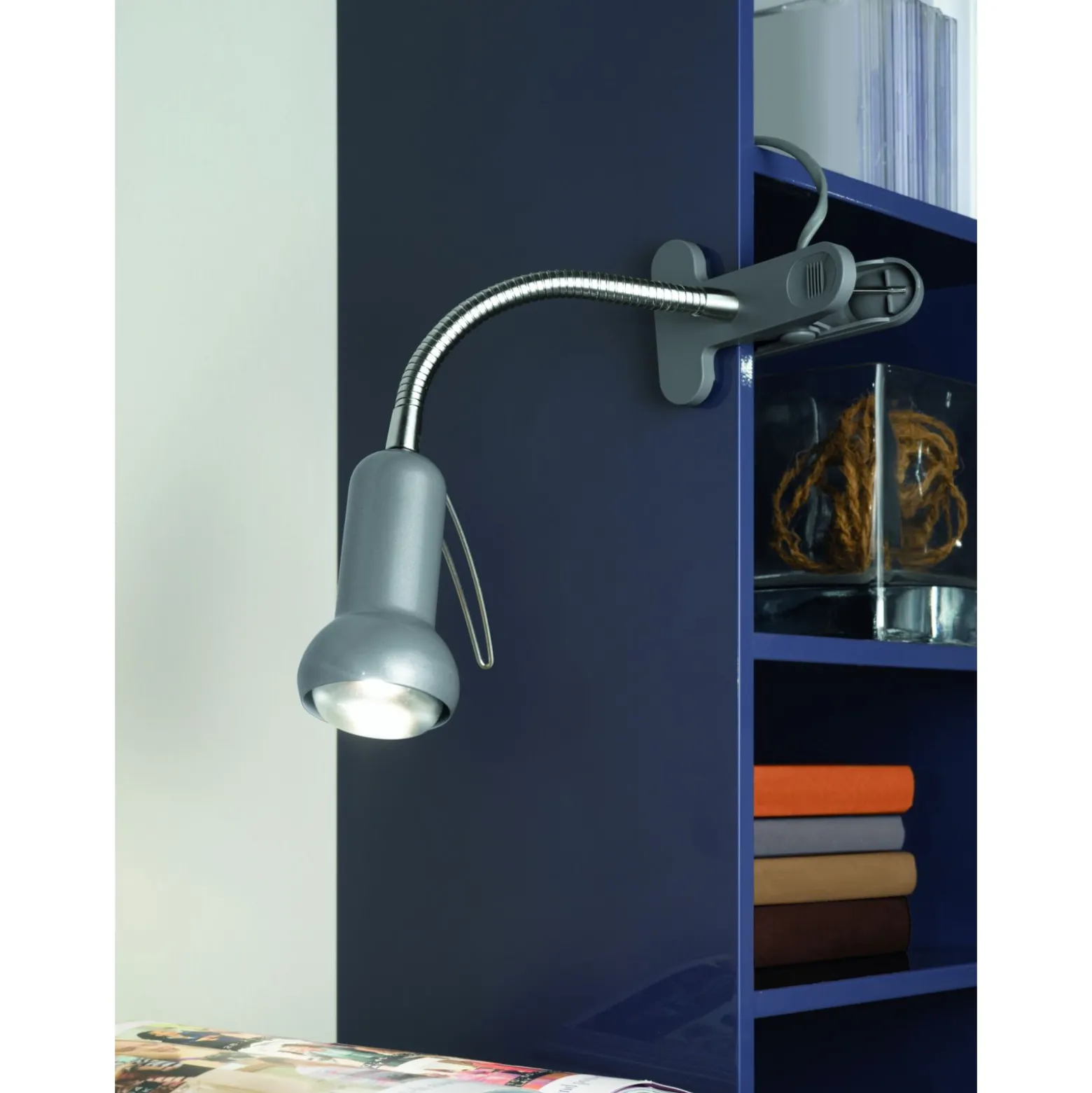 Eglo Bordslampa Fabio Stål Silver | Passande För 1x E14