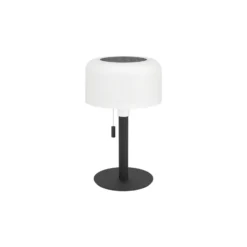 Eglo Bordslampa Montapalma Solar Stål Svart 2W 190lm - 830 Varm Vit | IP54 - Dimbar - USB-C